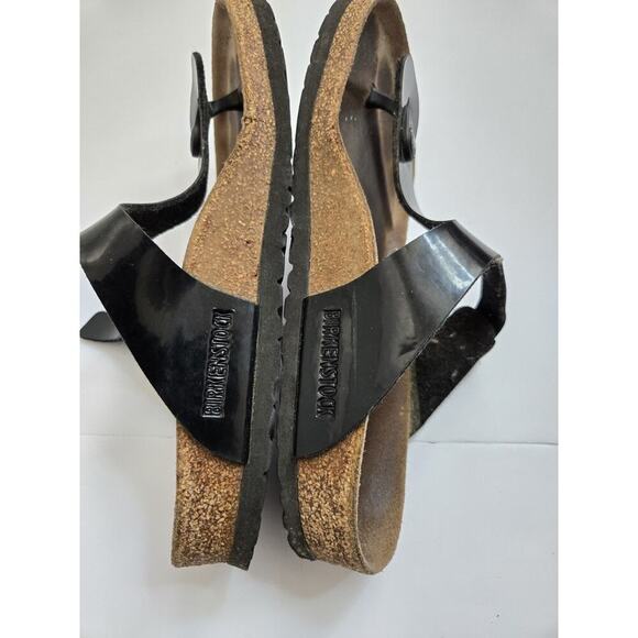 Birkenstock Womens Gizeh Sandal Black Regular 245 Sz 38 US 7 - Picture 7 of 9